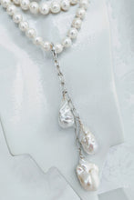 Load image into Gallery viewer, Extra large & long Baroque pearl enhancer on Sterling silver chain