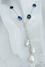 Load image into Gallery viewer, Extra large & long Baroque pearl enhancer on Sterling silver chain