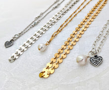 Load image into Gallery viewer, Circle link chain ankle bracelet available in gold or silver