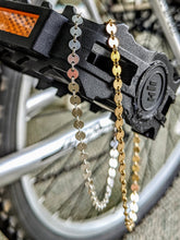 Load image into Gallery viewer, Circle link chain ankle bracelet available in gold or silver