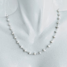 Load image into Gallery viewer, Pearl chain necklace with detachable tassel