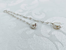 Load image into Gallery viewer, Pearl chain necklace with detachable tassel