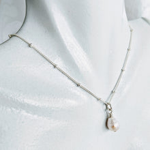 Load image into Gallery viewer, "Tess" ~ sweet petite necklace with detachable pearl pendant