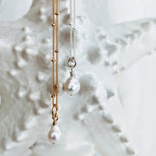 Load image into Gallery viewer, "Tess" ~ sweet petite necklace with detachable pearl pendant