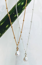 Load image into Gallery viewer, "Tess" ~ sweet petite necklace with detachable pearl pendant