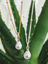 Load image into Gallery viewer, "Tess" ~ sweet petite necklace with detachable pearl pendant