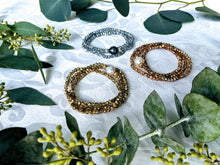 Load image into Gallery viewer, Sparkle triple wrap bracelet / necklace collection (see all photos)