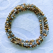 Load image into Gallery viewer, Multi-Sparkle triple wrap bracelet / necklace collection (see all photos)