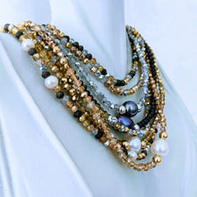 Load image into Gallery viewer, Multi-Sparkle triple wrap bracelet / necklace collection (see all photos)