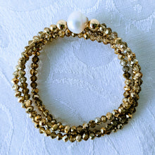 Load image into Gallery viewer, Sparkle triple wrap bracelet / necklace collection (see all photos)