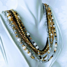 Load image into Gallery viewer, Solo Sparkle triple wrap bracelet / necklace (see all photos)