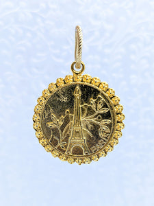 Pewter Eiffel Tower pendant (available in pewter or gold plate over pewter)