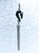 Load image into Gallery viewer, Horse Head Tassel Pewter pendant (available in pewter or gold plate over pewter)
