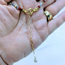 Load image into Gallery viewer, Single Pearl Sparkle Necklaces (Six colors to choose from)