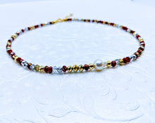 Load image into Gallery viewer, Single Pearl Sparkle Necklaces (Six colors to choose from)