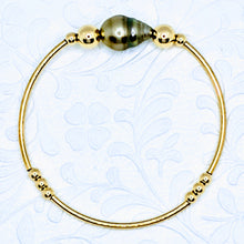 Load image into Gallery viewer, Single Tahitian or Freshwater pearl tube bracelets