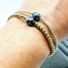 Load image into Gallery viewer, Single Tahitian pearl bracelet