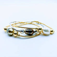 Load image into Gallery viewer, Single Tahitian or Freshwater pearl tube bracelets