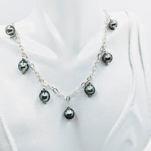 Load image into Gallery viewer, Tahitian multi-pearl drop necklace