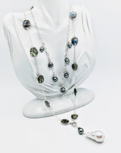 Load image into Gallery viewer, Tahitian multi-pearl drop necklace