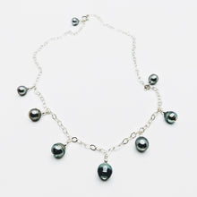 Load image into Gallery viewer, Tahitian multi-pearl drop necklace