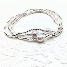 Load image into Gallery viewer, Tiny bead Baroque pearl bracelet