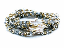 Load image into Gallery viewer, Pearl cross bracelets .. available in many colors