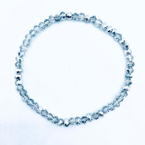 Single faceted beaded bracelet (without charm_)