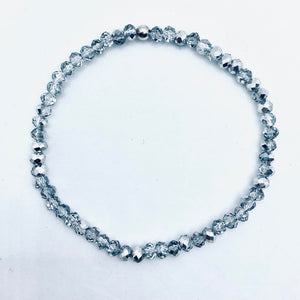 Single faceted beaded bracelet (without charm_)