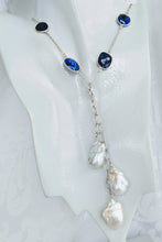 Load image into Gallery viewer, Extra large &amp; long Baroque pearl enhancer on Sterling silver chain
