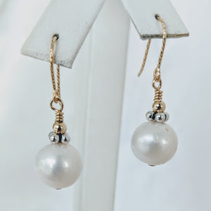 Simple Signature style pearl earrings