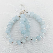 Load image into Gallery viewer, Aquamarine teardrop earrings
