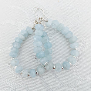 Aquamarine teardrop earrings