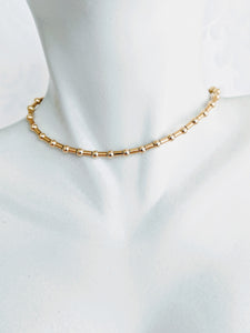 Simple & Elegant, 14k gf beaded necklace