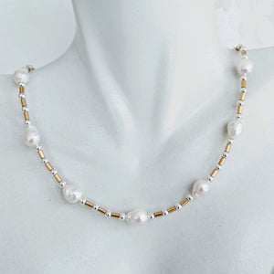 Baby Baroque 'tin cup' style necklace