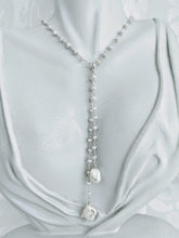 Load image into Gallery viewer, Pearl chain necklace with detachable tassel
