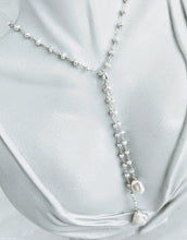 Load image into Gallery viewer, Pearl chain necklace with detachable tassel
