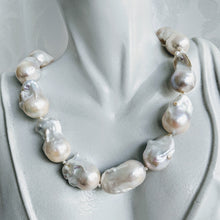 Load image into Gallery viewer, Stunning Baroque cultured freshwater pearl necklace

