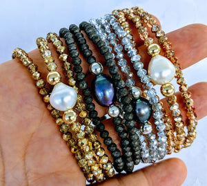 Sparkle triple wrap bracelet / necklace collection (see all photos)
