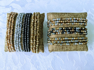 Multi-Sparkle triple wrap bracelet / necklace collection (see all photos)