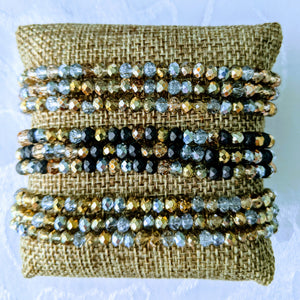 Multi-Sparkle triple wrap bracelet / necklace collection (see all photos)