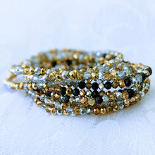 Load image into Gallery viewer, Multi-Sparkle triple wrap bracelet / necklace collection (see all photos)
