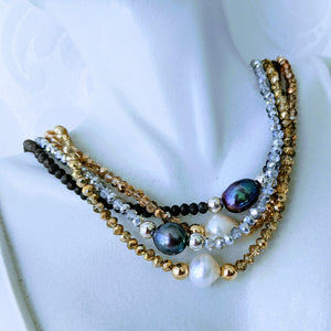 Sparkle triple wrap bracelet / necklace collection (see all photos)