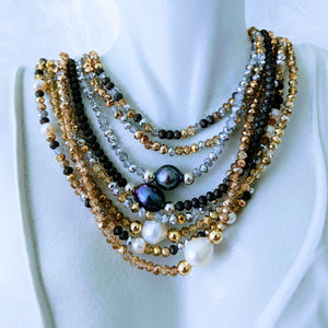 Sparkle triple wrap bracelet / necklace collection (see all photos)