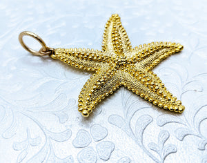 Extra Large Starfish pendant (available in pewter or gold plate over pewter)