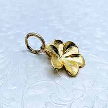 Load image into Gallery viewer, Gold Flower pendant (available in pewter or gold plate over pewter)
