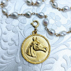 Horse Head pendant (available in pewter or gold plate over pewter)