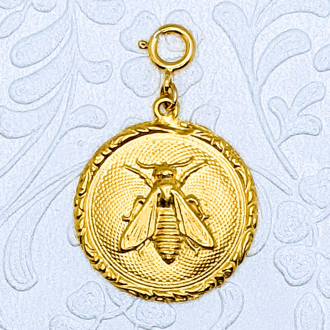 Bee pendant (available in pewter or gold plate over pewter)