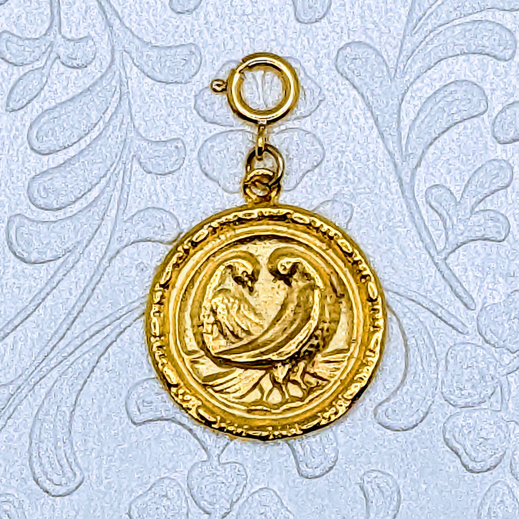 Love Birds pendant (available in pewter or gold plate over pewter)