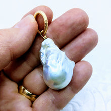 Load image into Gallery viewer, Large Cultured Freshwater Baroque pearl pendant (Item D)
